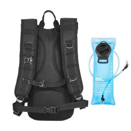 Hydration Backpack, Water Backpack with 3L TPU Water Bladder, Tactical Molle Hiking Hydration Pack with Storage for Men Women