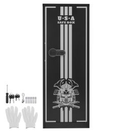 4 Gun Safe, Long Gun Cabinet for Rifles and Pistols, Quick Access Rifle Safe with 3 Ammo Slots and 2 Adjustable Racks
