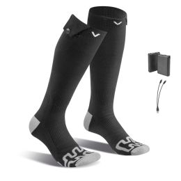 Heated Socks, 5000mAh Battery Powered, Rechargeable Heating Socks with 4 Heating Levels, Electric Heated Sock for Men Women