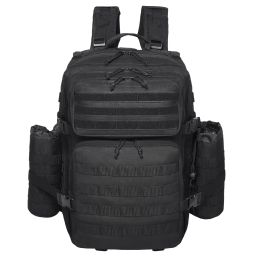 Tactical Backpack, 45L Military Tactical Backpack with Molle Design & 3 Compartments, Army Assault Pack Bag for Men and Women