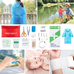 Outdoor SOS Emergency Survival Kit Multifunctional Survival Tool Tactical Civil Air Defense Combat Readiness Emergency Kit (Color: Advanced black, Ships From: China)