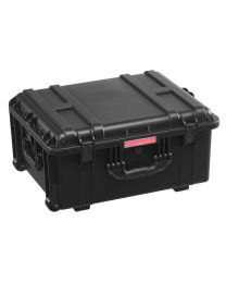 Weatherproof Hard Case, Heavy Duty Protective Dry Box Case with Pre-cut Foam, Wheels & Retractable Pull Handles for Travel, Hunt, Military, Tacti (Box Capacity: 3.1-3.9 cu.ft)