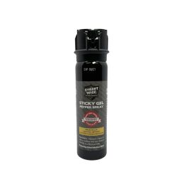 Streetwise Sticky Gel Pepper Spray (Color: Black, size: 4oz)