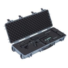 Hard Rifle Case, Lockable Rifle Case with Pre-cut Foams, 40 in Gun Storage with Wheels (Default: Default)