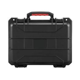 Weatherproof Hard Case, Heavy Duty Protective Dry Box Case with Pre-cut Foam, and Retractable Pull Handles for Travel, Hunting, Military, Tactica (Box Capacity: 0.6 cu.ft)